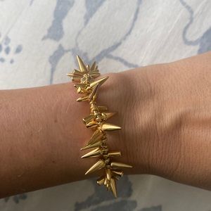 Stella and Dot gold spiky bracelet